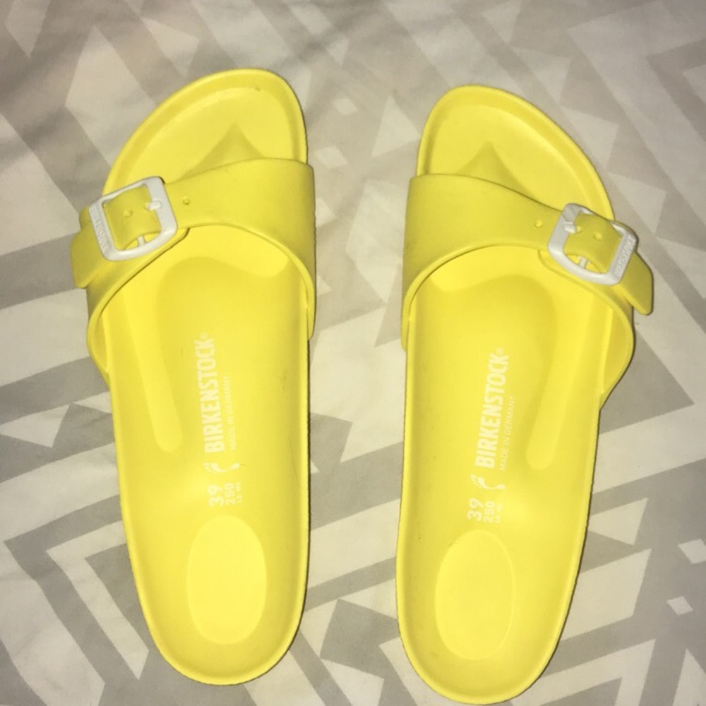 Bright Yellow Birkenstocks